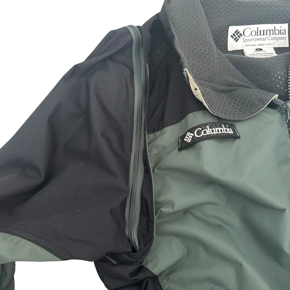 Columbia Sportswear Company Packable Green Jacket With Removable Sleeves Lg Tall - Picture 5 of 10